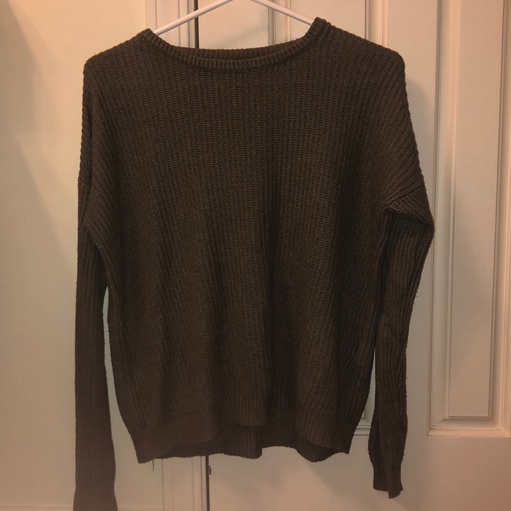 Army Green Knit Sweater